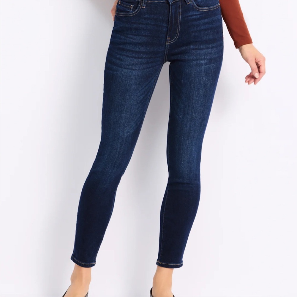 WARP + WEFT JFK Skinny Jean dark wash (indigo) 28” inseam size 12 - Picture 2 of 6